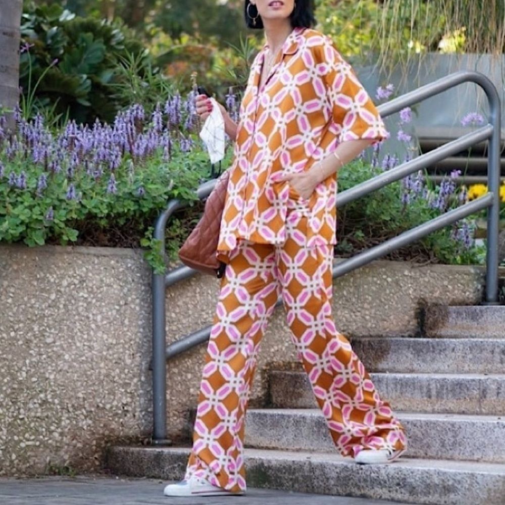 Zara Set Printed 2 Piece Matching Set Size Xs - image 6